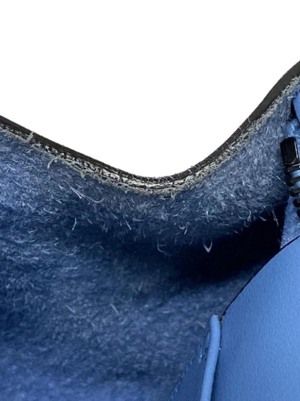 SAINT LAURENT PARIS Baby Monogram Cabas 400914 Blue Leather Handbag - Picture 14 of 14